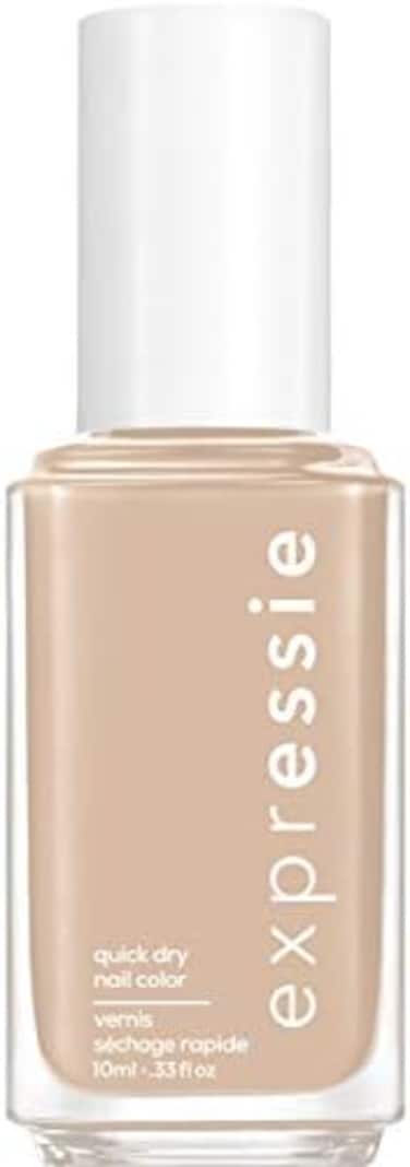 طلاء أظافر نباتي سريع الجفاف من Essie Expressie، مجموعة Dial It Up، ميلينيوم مومنتوم، بيج فاتح، 0.33 أونصة