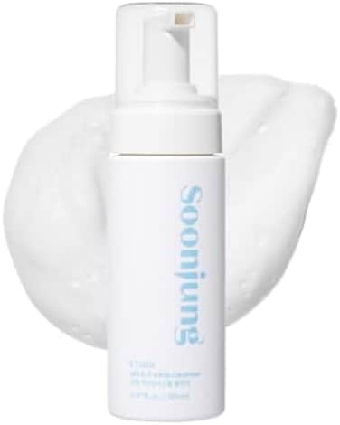 منظف ​​الوجه من إيتود سونجونج Ph 6.5 Whip Cleanser 5.07 أونصة سائلة (150 مل) 23 إعلانًا، منظف الوجه المرطب الفقاعي الناعم الذي لا يسبب انسداد المسامات ولا يسبب الحساسية للبشرة الحساسة
