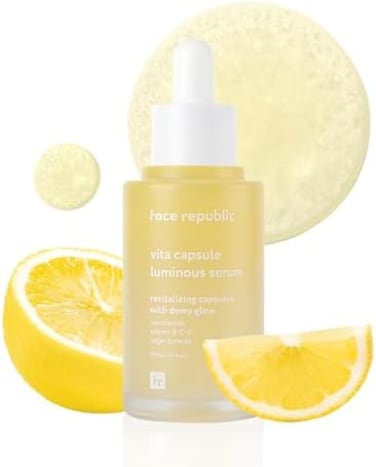 Vita Capsule Luminous Serum 45ml, Vegan Certified, Radiant Glow For Dull, Dry Skin, Mild Serum, No Artificial Fragrance, Cruelty-Free, Korean Skin Care