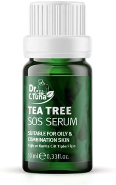 فارماسي دكتور سي. مصل شجرة الشاي التونا، مصل العناية بالبشرة لمعالجة البقع يستهدف الاحمرار والصدمات وحب الشباب والجلد الجاف والحكة ويصلح ويرطب البشرة، دعم طبيعي للعناية بالبشرة، 0.33 أونصة سائلة 10 مل