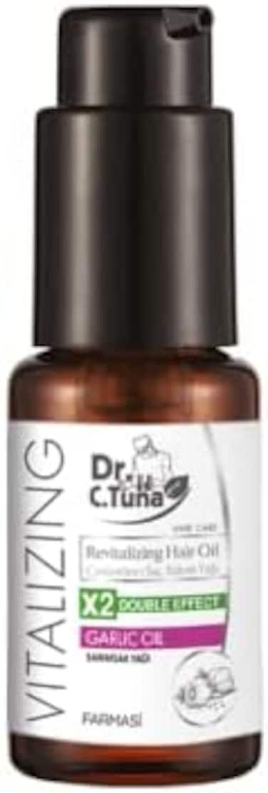 Farmasi Dr.C. Tuna Vitalizing Garlic Oil, Hair Growth Oil For Thicker Longer Fuller Healthier Hair, Prevent Hair Loss &amp; Thinning, All Natural Vitamin Rich Treatment, All Hairy Types, 1 Fl.Oz (30ml)