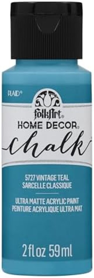 Folkart Vintage Teal ديكور المنزل أثاث الطباشير والطلاء الحرفي