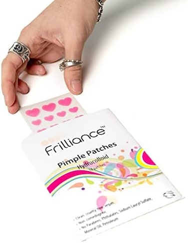 Pink Heart Shaped Hydrocolloid Acne Pimple Patches For Zits And Blemishes (18 Count, 2 Sizes) Spot Treatment Stickers For Face &amp; Skin, Vegan And Cruelty Free