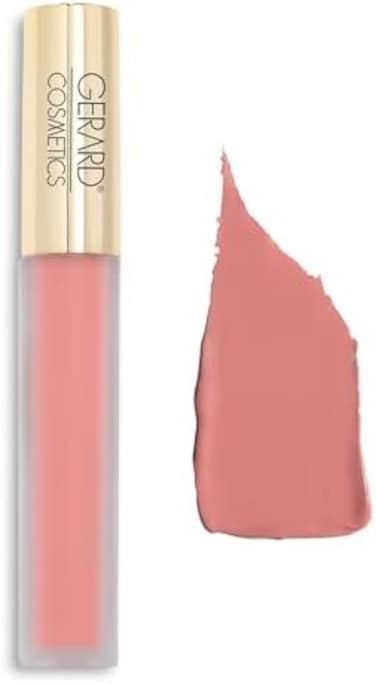 Gerard Cosmetics Hydramatte Liquid Lipstick Bare It All, Mauve Lipstick With Matte Finish, Long Lasting And Non-Drying, Super Pigmented Fully Opaque Lip Color