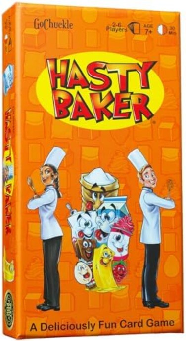 Hasty Baker Card Game - Fun Family Game For Kids And Adults - Collect Ingredient Cards And Finish Your Recipe First - Includes 2 Create Your Own Recipe Cards - Ideal For 2-6 Players Ages 7+