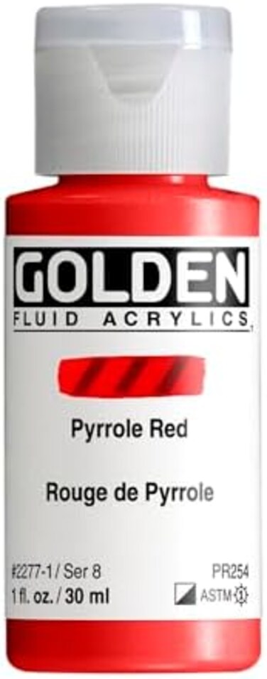 Fluid Acr Pyrrole Red 1Oz
