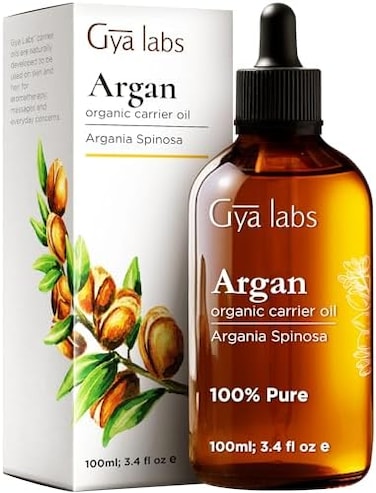 Gya Labs Usda Organic Argan Oil For Hair Growth - 100% Pure Cold-Pressed Moroccan Argan Oil For Skin &amp; Face - Moisturizing Argan Hair Oil For Lotions, Soaps &amp; Hair Conditioners (100ml)
