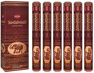 أعواد بخور الحاشية - 6 عبوات (20 عودًا لكل منها)
