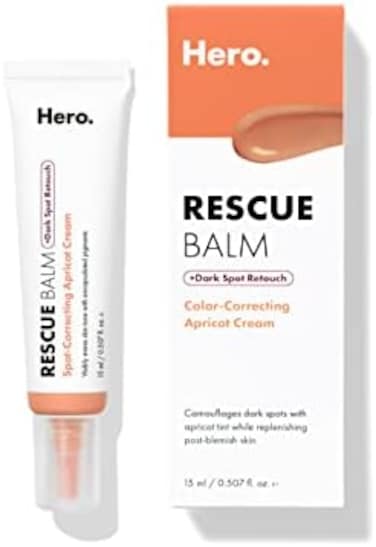 Hero Cosmetics Rescue Balm +Dark Spot Retouch Post-Blemish Recovery Cream From Nourishing And Calming After A Blemish - Corrects Discoloration - Dermatologist Tested And Vegan-Friendly (0.507 Fl. Oz)