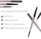 2 Pack Of Eyebrow Pencil, Waterproof Eyebrow Makeup With Dual Ends, Professional Brow Kit With Eyebrow Brush, Black