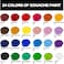 Himi Gouache Paints Set With 3 Paint Brushes, 24 Colors, 30G, Jelly Cup Design Non Toxic Paint For Canvas And Paper, Art Supplies For Professionals (Green Case)