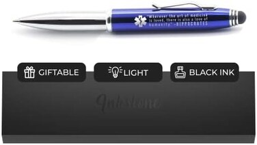 Medical Gift Penlight For Doctors, Nurses, Medical Assistants And Students With Hippocratic Quote - Pen With Flashlight And Stylus For Medical School Gift, Nurse Appreciation Gift, Nurses Week