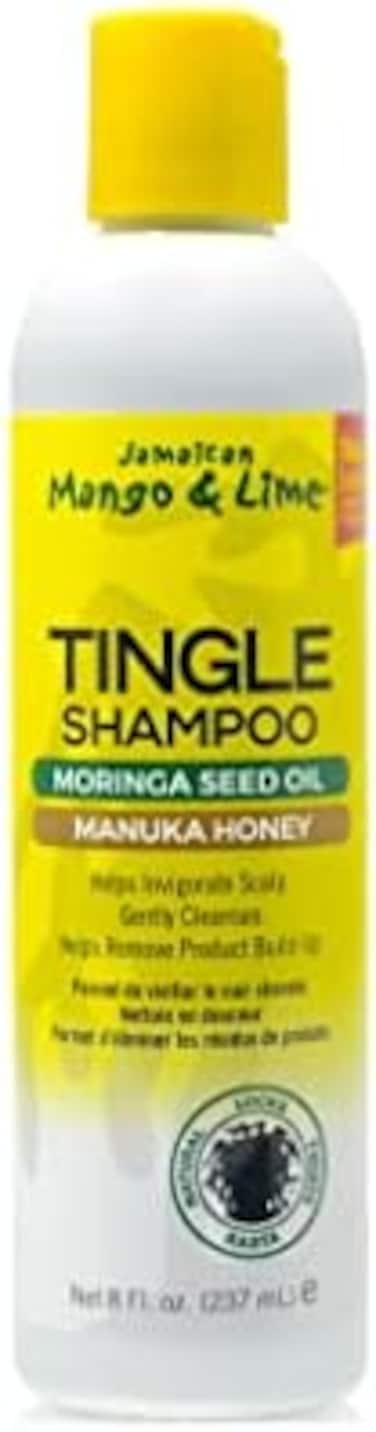 Jamaican Mango &amp; Lime Tingle Shampoo 237ml - Gently Cleanse And Nourish Natural Hair. Formula Contains Tea Tree Extracts That Stimulate The Scalp, Relieve Itching And Remove Product Build-Up
