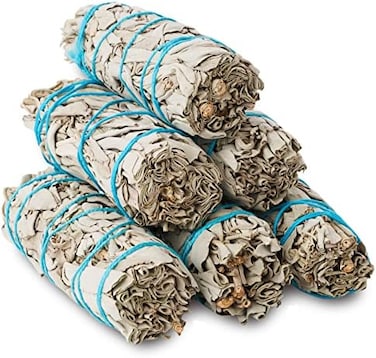 Jl Local 6 Pack White Sage Smudge Sticks 4" Inch Smudging Wands, Smudge Kit White Sage Incense Sticks For Cleansing