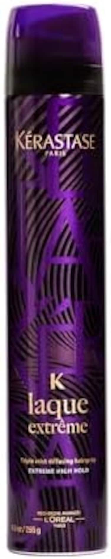 بخاخ الشعر لاك إكستريم من كيراستاس، بخاخ شعر عالي الثبات لمدة 24 ساعة، يحافظ على تسريحات الشعر، مقاوم للرطوبة ويحافظ على حجمه، مع حماية من الأشعة فوق البنفسجية والحرارة، لجميع أنواع الشعر، 9 أونصة