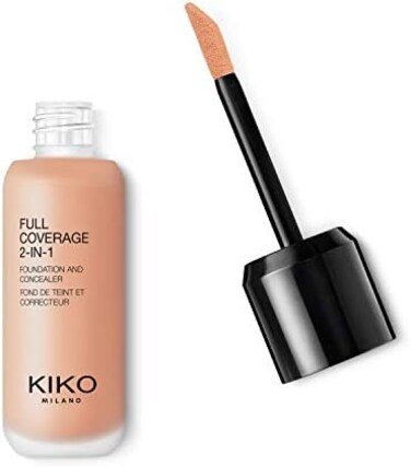 Kiko Milano Full Coverage 2-In-1 Foundation &amp; Concealer 03 Face Foundations Cool Rose 20, 25ml