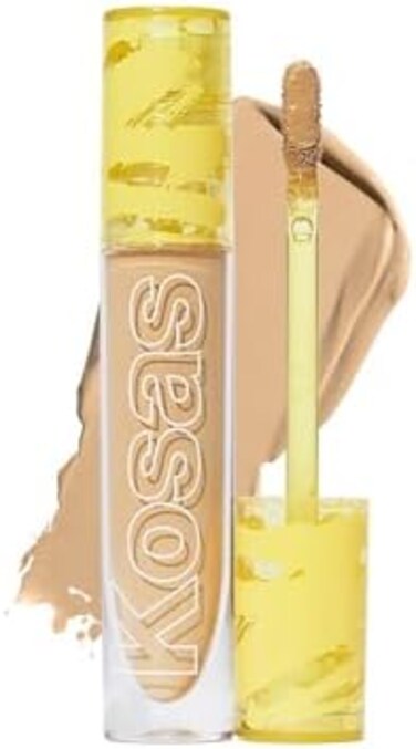 Kosas Revealer Concealer - Medium Coverage Makeup With Hyaluronic Acid, Conceals Dark Circles Under Eyes, Dark Spots And Blemishes + Brightens, Hydrates, Long-Lasting &amp; Vegan, (Tone 06 O)