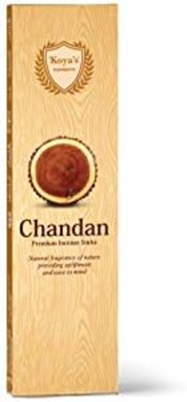 أعواد بخور تشاندان الفاخرة المصنوعة يدويًا من كويا - طول 23 سم، عبوة من 20 قطعة