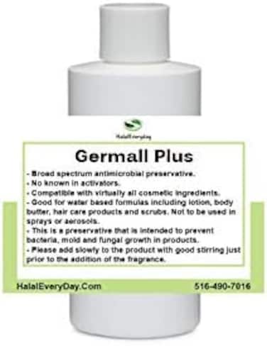 Brjr Germall Plus- Natural Preservative - Clear Liquid - Excellent Broad Spectrum Preservative - 4Oz - Compatible With Most Cosmetic Ingredients Good For Water Based Formulas