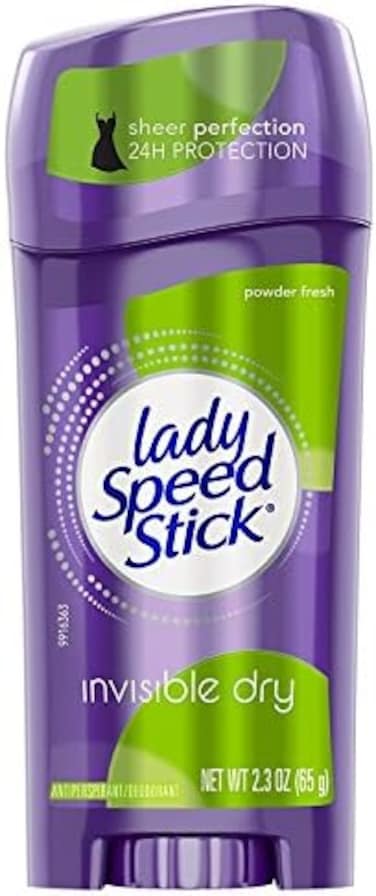 مزيل العرق المضاد للتعرق الجاف غير المرئي من ليدي سبيد ستيك، مسحوق منعش - 2.3 أونصة (6 عبوات)