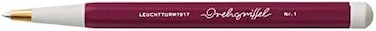 Leuchtturm1917 - Drehgriffel Writing Pen (Port Red) - Ballpoint Pen With Royal Blue Ink Included