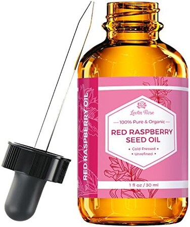 Leven Rose Red Raspberry Seed Oil, Pure Natural For Face, Hands, Scars, And Breakouts 1 Oz