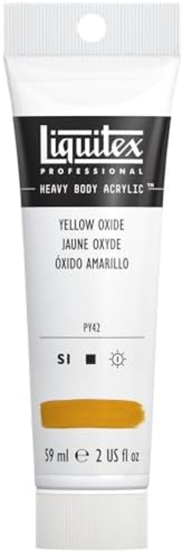Liquitex Professional Heavy Body Acrylic Paint, 2-Oz (59ml) Tube, Yellow Oxide