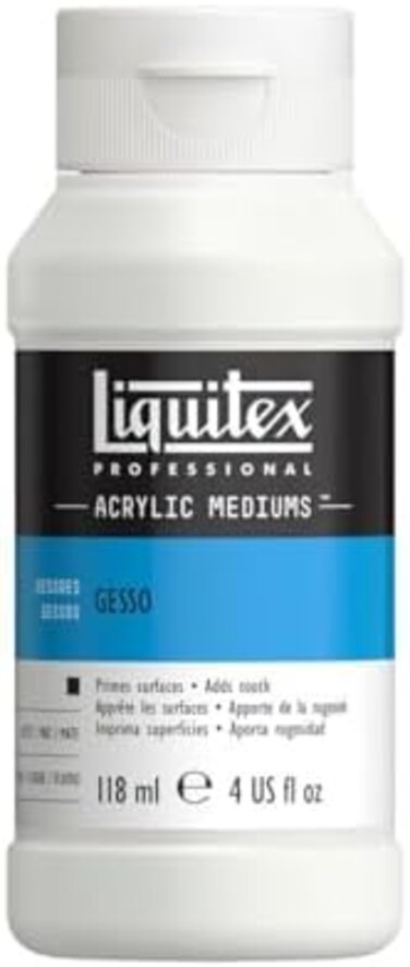 Liquitex Professional Gesso Surface Prep Medium, White, 4-Oz
