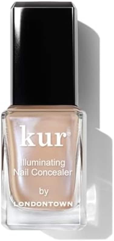 Londontown Kur Illuminating Nail Concealer, Bare, Vegan, Cruelty Free, Gluten Free, Paraben Free Nail Polish Care Long Lasting For All Nail Brighten, Bare, 0.40 Fl Oz