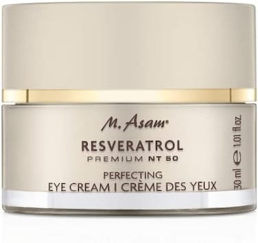 M. Asam Resveratrol Premium Nt50 Perfecting Eye Cream &ndash; Anti-Aging Under Eye Cream With Resveratrol &amp; Hyaluronic Acid To Smooth Wrinkles &amp; Fine Lines, Vegan Formula, 1.01 Fl Oz