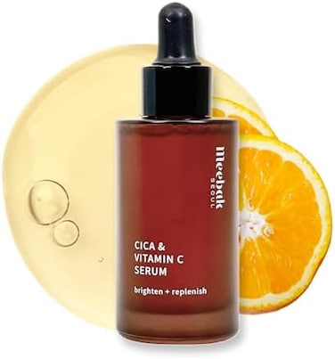 Korean Vitamin C Serum For Face, Discoloration Correcting Cica Serum For Anti-Aging, Hydrating, Dark Spot 1.1Oz