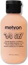 Mehron Makeup 3-D Gel, Gelatin Special Effects Makeup, Halloween Fx Makeup &amp; Scarring Gel, Fake Skin For Stage, Screen, Theater, Cosplay, And Halloween (2 Oz) (Fleshtone)