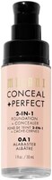 Milani (Alabaster) - Conceal + Perfect 2-In-1 Foundation + Concealer - Alabaster (30ml) Cruelty-Free Liquid Foundation - Cover Under-Eye Circles, Blemishes &amp; Skin Discoloration For A Flawless Compl...