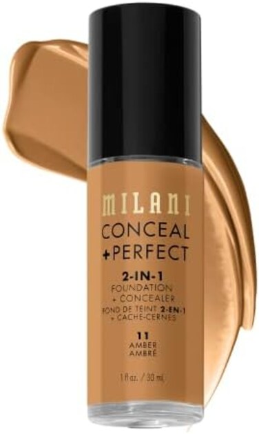 Conceal Perfect 2-In-1 Foundation Concealer, Amber Nectar, 1.0 Fluid Ounce