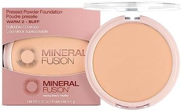 Mineral Fusion Pressed Powder Foundation, Warm 2-0. 32Oz Ea