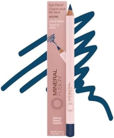 Eye Pencil, Navy Blue Eyeliner With Soothing Chamomile, Meadowfoam &amp; Vitamin E, Velvety Smooth, Hypoallergenic Eye Makeup To Line &amp; Define, Long-Lasting Eyeliner Pencil, Azure, 0.04 Oz