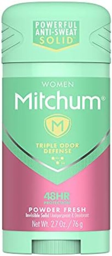 مزيل العرق الصلب المضاد للتعرق للنساء من ميتشوم، مسحوق منعش، 2.7 أونصة (عبوة من قطعة واحدة)