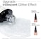 Modelones Glitter Gel Top Coat, Iridescent Silver Mix Glitter Gel Polish No Wipe Top Coat Glossy Sparkly Finish Long Lasting Soak Off Rainbow Shimmer Glitter Gel Nail Polish Nail Art Gift, 10ml