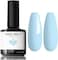 Modelones Gel Nail Polish, 15ml Spring Pastel Baby Blue Gel Polish 1 Pcs Soak Off LED Summer Light Blue Nail Polish Gel Nail Art Starter Salon Manicure Diy At Home 2022