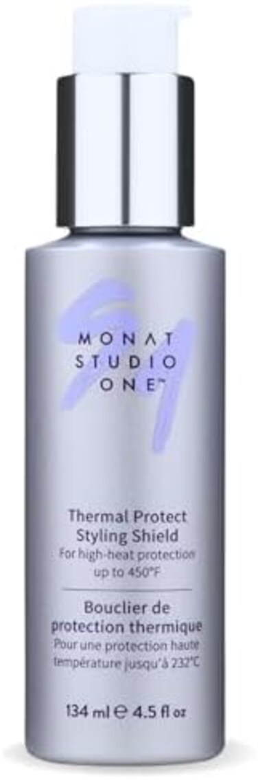 Monat Studio One Thermal Protect Styling Shield - Heat Protectant For Hair Styling Products. Thermal Protection For Hair From Extreme Heat Of Straightening Hair Products - Net Wt. 134ml / 4.5 Fl Oz