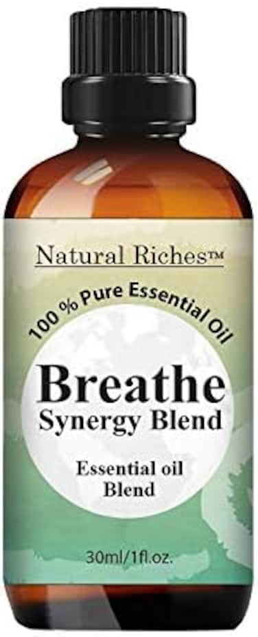 Respiratory Essential Oil Breathe Blend 30ml - 100% Pure Therapeutic Grade For Aromatherapy, Scents &amp; Diffuser - Sinus Relief, Allergy, Congestion, Cold, Cough, Headache