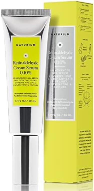 مصل كريم ريتينالدهيد من ناتوريوم 0.10%، متطور مضاد للشيخوخة وتنعيم قوي للوجه والبشرة، 1.7 أونصة