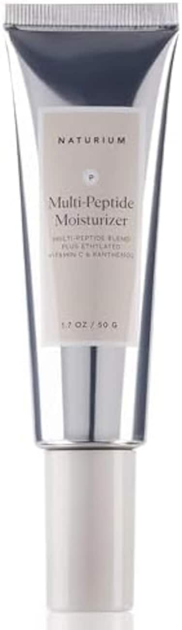 Multi-Peptide Moisturizer Plus Ethylated Vitamin C &amp; Panthenol, Hydrating &amp; Smoothing Skin Care, 1.7 Oz
