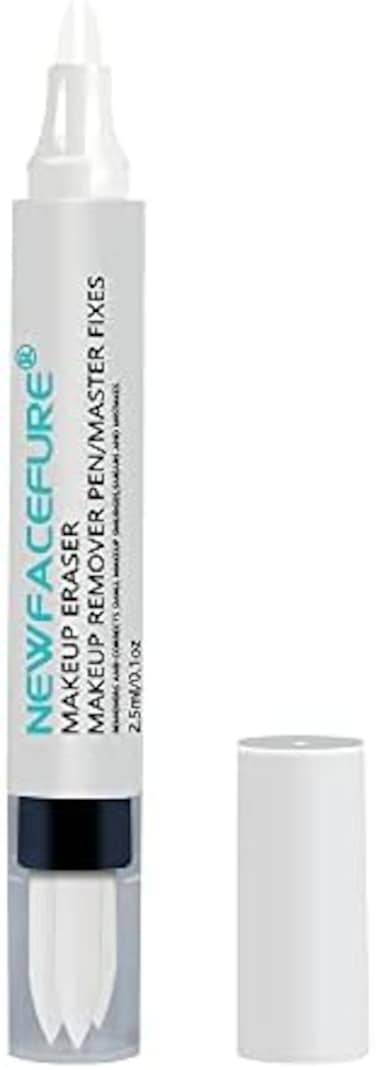 قلم ممحاة مزيل المكياج، مصحح مكياج العين، مثبت تحديد العيون المغناطيسي سهل الإزالة وتصحيح، مستخلص للبشرة الحساسة الأصلي (أبيض)