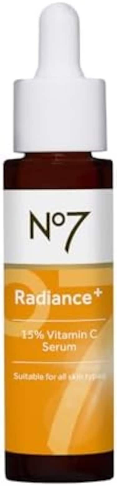 مصل فيتامين C بنسبة 15% من No7 راديانس - مصل الوجه للبشرة المتوهجة - مصل الوجه بفيتامين C لإعادة تنشيط البشرة الباهتة - مصل العناية بالبشرة للاستخدام اليومي (0.84 أونصة)