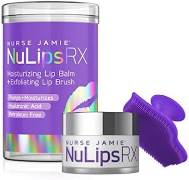 ممرضة جيمي نوليبس آر إكس بلسم الشفاه المرطب وفرشاة الشفاه المقشرة