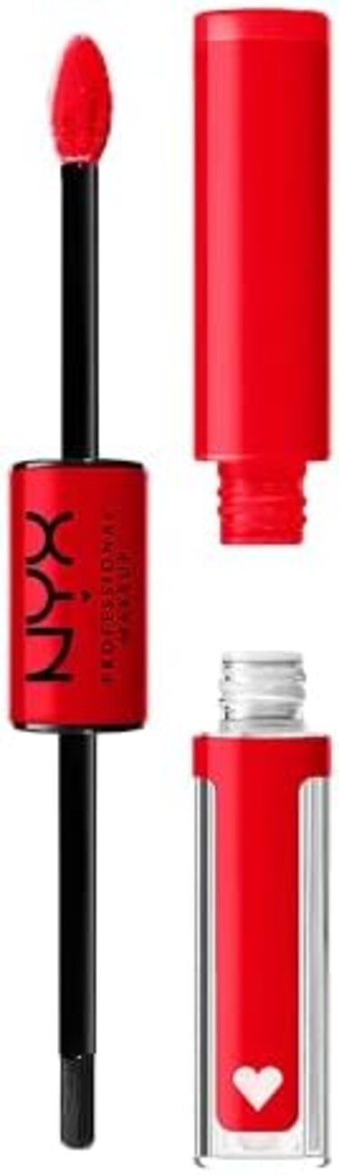 NYX Professional Makeup Lip Gloss, High Pigment, Long Lasting Lip Shine, No Transfer, Shine Loud, 17 Rebel In Red