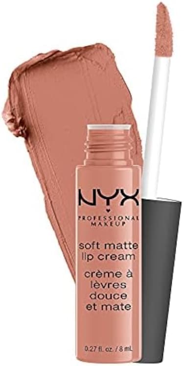 NYX Professional Makeup Soft Matte Lip Cream, Lightweight Liquid Lipstick Stockholm (Midtone Beige Pink)
