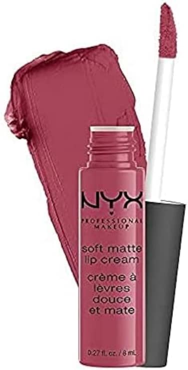 NYX Professional Makeup Soft Matte Lip Cream, Lightweight Liquid Lipstick - Sao Paulo (Bubblegum Pink)