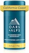مزيل العرق Oars + Alps خالٍ من الألومنيوم للرجال والنساء، تم اختباره من قبل أطباء الجلدية وصنعه بمكونات نظيفة، نباتي، حجم مناسب للسفر، ساحل كاليفورنيا، عبوة واحدة، 2.6 أونصة